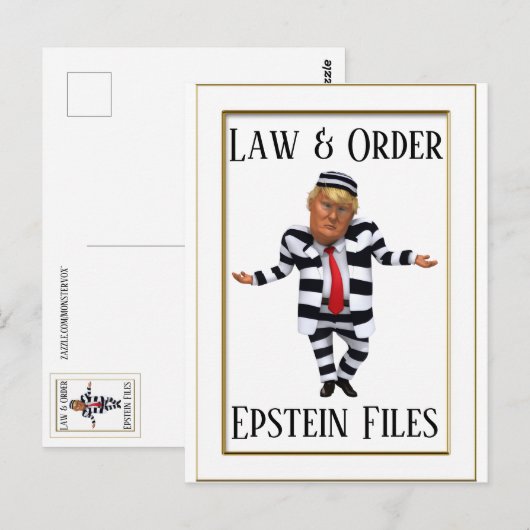 Carte postale Law & Order (Devant / Derrière)