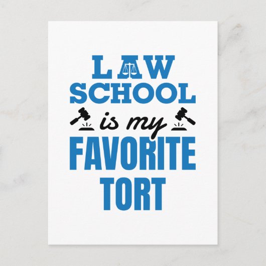 Carte Postale Law School Is My Favorite (Devant)