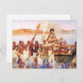 Carte Postale Lawrence Alma Tadema La découverte de Moïse (Devant / Derrière)