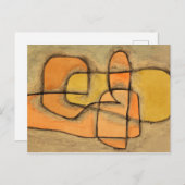 Carte Postale Layered, 1937 par Paul Klee (Devant / Derrière)