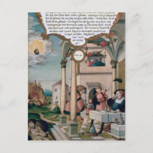 Carte Postale Lazare et le tableau de l'homme riche