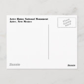 Carte Postale L'Aztèque ruine II (Dos)