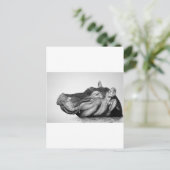 Carte Postale Lazy Hippo (Debout devant)