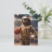 Carte Postale "Lazy Layers : A Sloths Game" Anniversaire (Debout devant)
