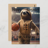 Carte Postale "Lazy Layers : A Sloths Game" Anniversaire (Devant / Derrière)