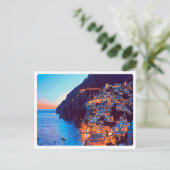 Carte Postale ldp POSITANO Côte Amalfi - coucher de soleil pris  (Debout devant)