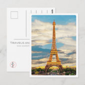 Carte Postale ldp TOUR EIFFEL - Paris - vue (Devant / Derrière)