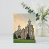 Carte Postale LDS Mormon Temple Logan, Utah (Debout devant)
