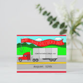 Carte Postale Le 12 août est la journée nationale des conducteur (Debout devant)