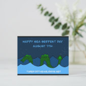 Carte Postale Le 7 août est la Journée nationale du Serpent de M (Debout devant)