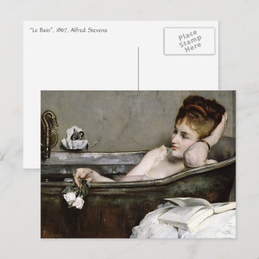 Carte Postale Le Bain (Devant / Derrière)