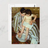Carte Postale Le bain de l'enfant de Mary Cassatt (vers 1892) (Devant / Derrière)