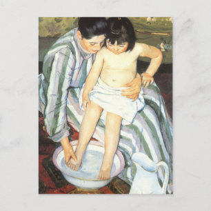 Carte Postale Le bain de l'enfant par Mary Cassatt Impressionnis