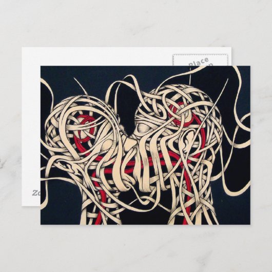 Carte Postale Le baiser (Devant / Derrière)