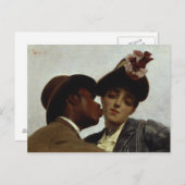 Carte Postale Le baiser, 1887 (Devant / Derrière)
