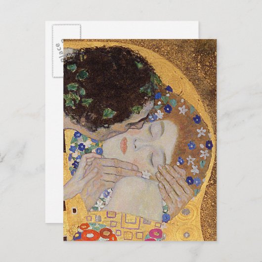 Carte Postale Le baiser, 1907-08 (Devant / Derrière)