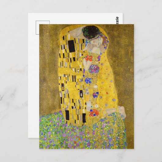 Carte Postale Le baiser de Gustav Klimt (Devant / Derrière)