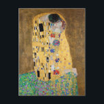 Carte Postale Le baiser de Gustav Klimt<br><div class="desc">The Kiss by Gustav Klimt The Kiss est une peinture à l'huile sur toile avec de la feuille d'or, de l'argent et du platine. par le peintre symboliste autrichien Gustav Klimt. Il a été peint à un moment donné en 1907 et 1908, au plus fort de ce que les savants...</div>