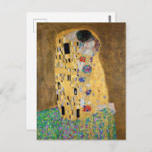 Carte Postale Le baiser de Gustav Klimt (Devant / Derrière)