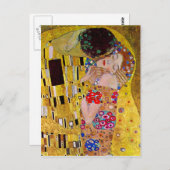Carte Postale Le baiser de Gustav Klimt (Devant / Derrière)