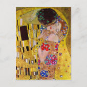 Carte Postale Le baiser de Gustav Klimt (Devant)