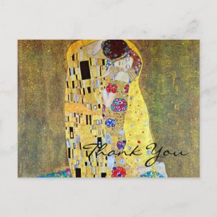 Carte Postale Le baiser de Gustav Klimt, Art Nouveau Vintage
