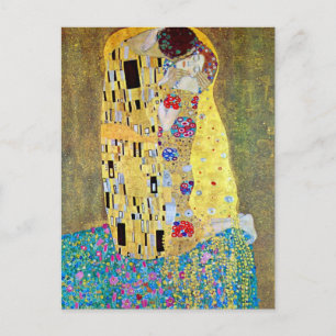 Carte Postale Le baiser de Gustav Klimt, Art Nouveau Vintage
