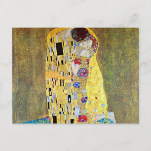 Carte Postale Le baiser de Gustav Klimt, Art Nouveau Vintage