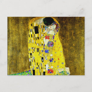 Carte Postale Le baiser de Gustav Klimt, peintre symboliste, art