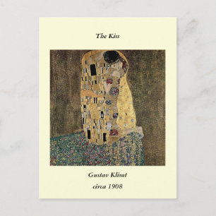 Carte Postale Le baiser de Gustav Klimt (vers 1908)