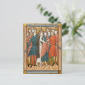 Carte Postale Le baiser de Judas, Psautier à l'usage de Paris (Debout devant)