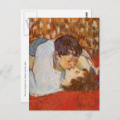 Carte Postale Le baiser de Toulouse-Lautrec (Devant / Derrière)