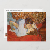 Carte Postale Le baiser de Toulouse-Lautrec (Devant / Derrière)