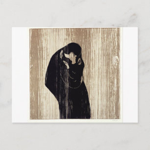 Carte Postale Le baiser d'Edvard Munch,
