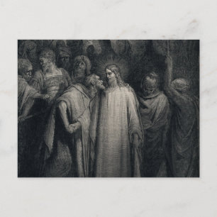 Carte Postale Le baiser des Judas par Gustave Dore