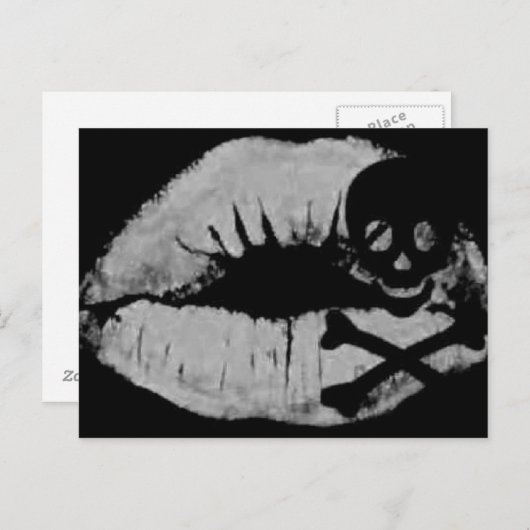 Carte Postale Le baiser d'un pirate (Devant / Derrière)