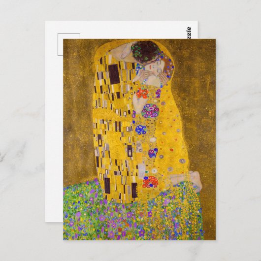 Carte Postale Le baiser | Gustav Klimt | (Devant / Derrière)