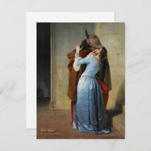 Carte Postale Le baiser (Il Bacio) de Francesco Hayez CC1196 (Devant / Derrière)