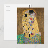 Carte Postale Le Baiser par Gustav Klimt (Devant / Derrière)