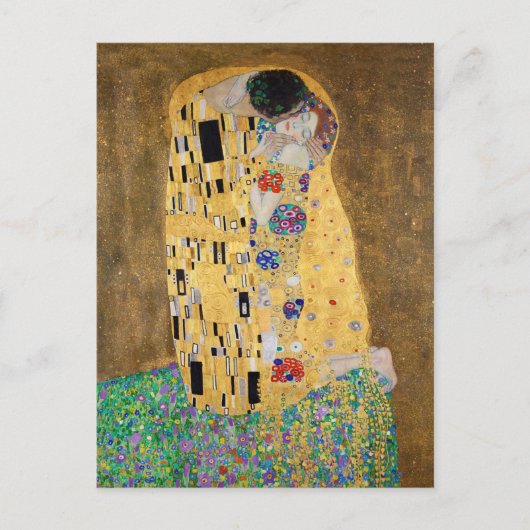 Carte Postale Le Baiser par Gustav Klimt (Devant)