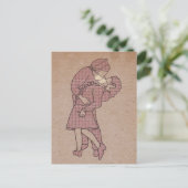 Carte Postale Le baiser sans germes (Debout devant)
