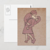 Carte Postale Le baiser sans germes (Devant / Derrière)
