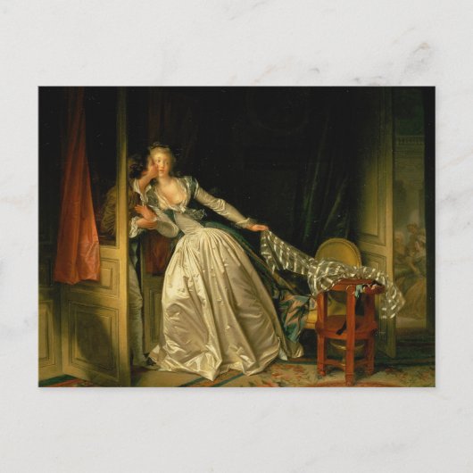Carte Postale Le Baiser volé Fragonard (Devant)