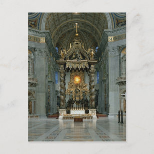 Carte Postale Le Baldacchino, le haut autel et la chaise