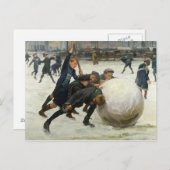 Carte Postale Le ballon de neige le plus géant, 1903 (Devant / Derrière)