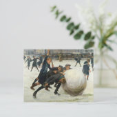 Carte Postale Le ballon de neige le plus géant, 1903 (Debout devant)