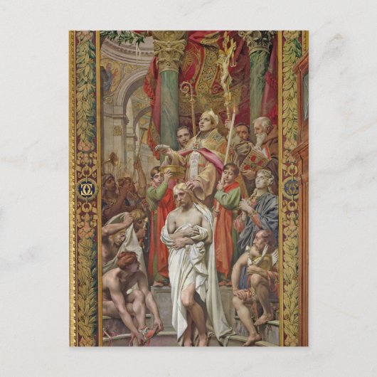 Carte Postale Le baptême de Clovis I (Devant)