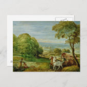 Carte Postale Le baptême de l'Eunuch éthiopien (Devant / Derrière)