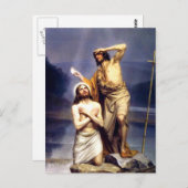 Carte Postale Le baptême du Christ (Devant / Derrière)