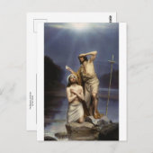 Carte Postale Le baptême du Christ par Carl Bloch (Devant / Derrière)